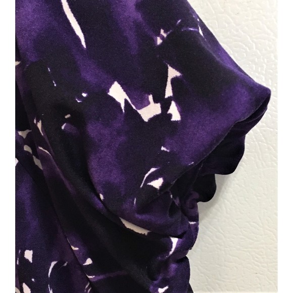 Daisy Fuentes Purple Abstract Summer Dress Women's Small - Picture 5 of 6